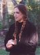 Peter took this picture of me while I was talking to our hostess. She had given me some seeds from her ground cover we had been admiring.
